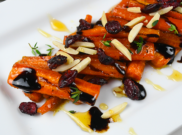 Honey-Balsamic Carrots w/ Almonds & Craisins - Step 5